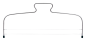 Preview: Cake Cutter 34cm with double Wire